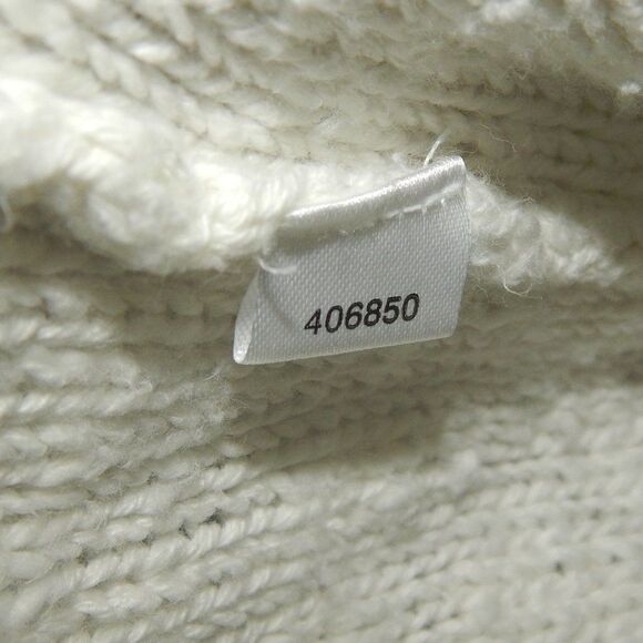 ANN TAYLOR LOFT women's medium white cream knit tunic sleeveless sweater top - Picture 13 of 13